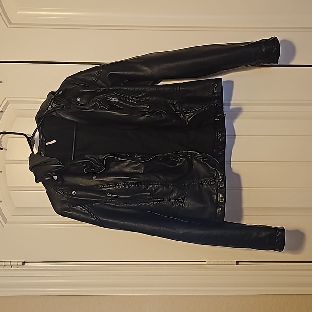 Free people Black jacket with hood